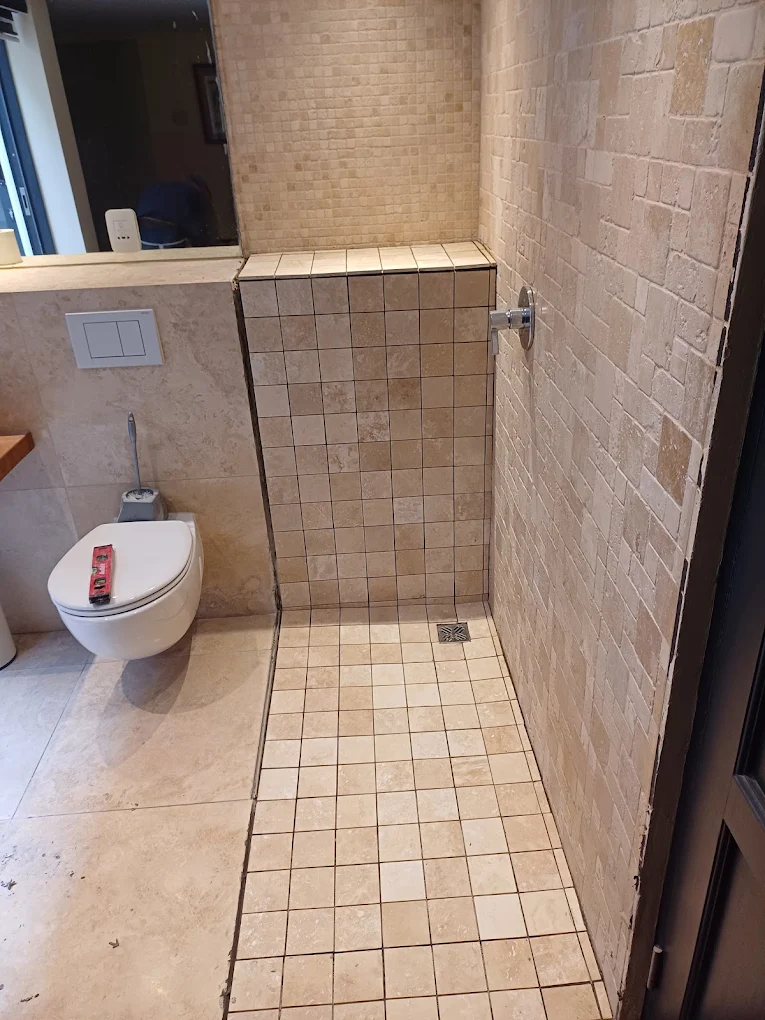 Bathroom tile installation